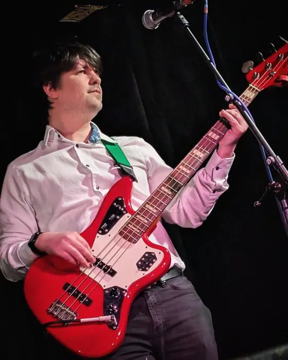Jamie on bass
